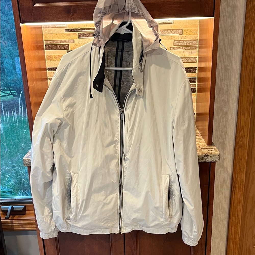 Weatherproof Cream Rain Jacket
